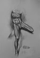 Michael Hensley Drawings, Male Form 113